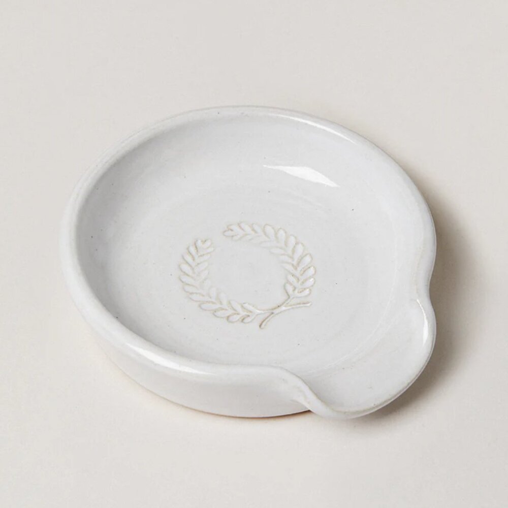 Farmhouse Pottery Stoneware Laurel Spoon Rest